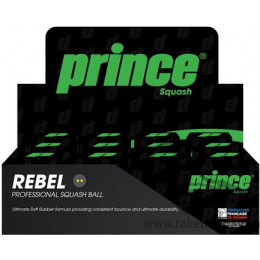Мячи для сквоша Prince Rebel Double Yellow Dot