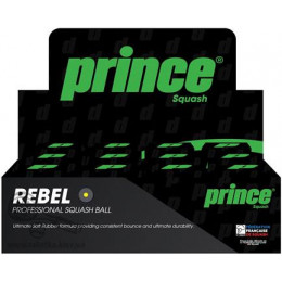 Мячи для сквоша Prince Rebel Yellow Dot