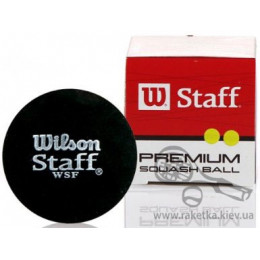 Мячи для сквоша Wilson Staff Squash Ball Double Yellow Dot